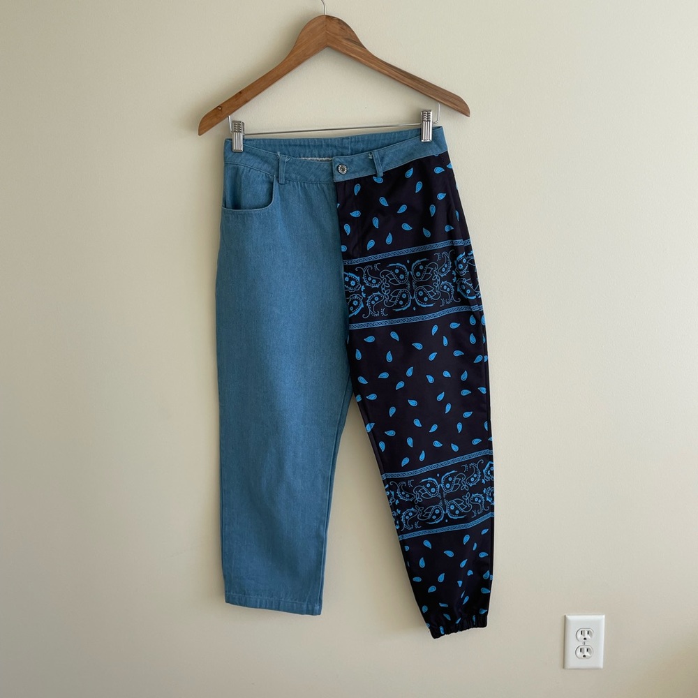 Size 27 Paisley Reworked Jeans